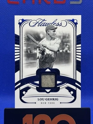 2024 Flawless Lou Gehrig Legendary Memorabilia Game Worn Patch FL-LGH - Imagem 1 de 2