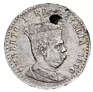 1890 UMBERTO I Colonia ERITREA 50 Centesimi RARA - Bild 1 von 2