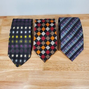 Lot of 3 Neckties Chereskin (Polyester) Landisun & Kilburne and Finch (Silk) - Picture 1 of 8