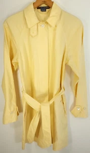 Ralph Lauren Jacket Women's Small Yellow Cotton Belted Blue Label - Imagen 1 de 12