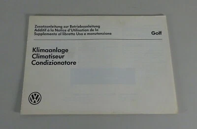 Aditivo - Instrucciones Servicio VW Golf 2/ II Aire Acondicionado Von 09/1983 - Imagen 1 de 2