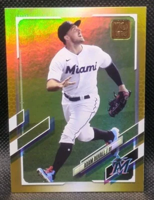 Adam Duvall 2021 Topps Update US97 Gold Foil Parallel Miami Marlins - Image 1 of 2