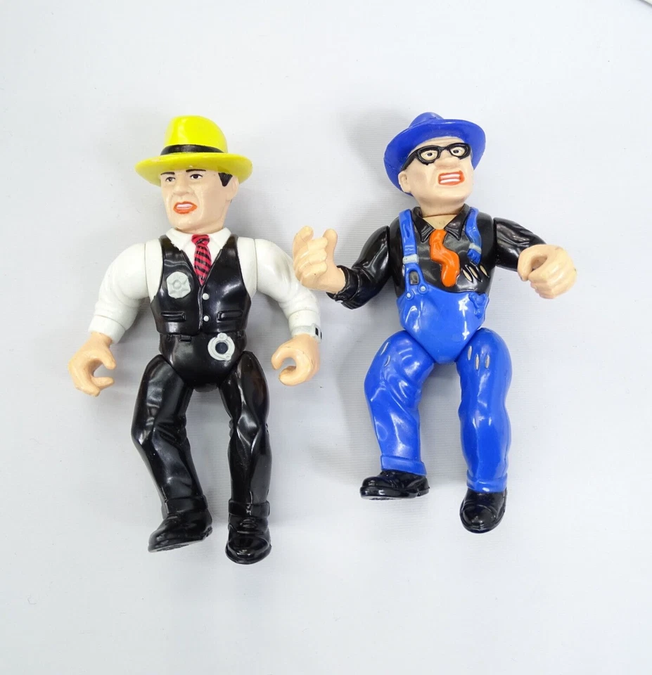 Lote de 2 figuras de acción 1990 Dick Tracy Itchy Playmates Toys Foto 1 de 3