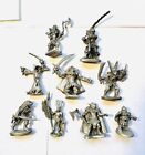 Ral Partha Pewter Warriors Sword Miniature Figurine Set of 9