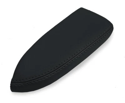 Cubierta de panel de puerta apoyabrazos de cuero vinilo negro para Acura TSX 2004-2008 Foto 1 de 4