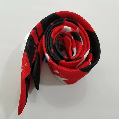 Nebraska Huskers Red And Black Tie Collegiate Cover