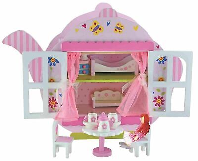 Kids Toys Bubbadoo Teapot Doll House Playset Wooden Fun Play Child Toy Xmas Gift • 57.15£