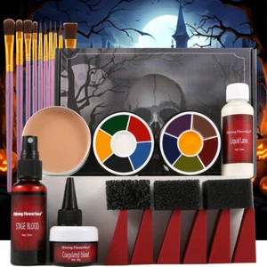 Halloween Particular Effects Fake Scar Wound Makeup Kit Halloween Horror Cosplay - Picture 1 of 22