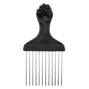 Stainless Afro African American Comb Hairdressing Styling Tool Hair Pick - Picture 1 of 7