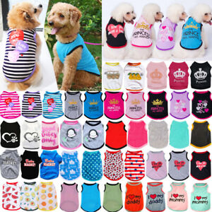 Cute Pet Dog Cat Clothes Summer Puppy T-Shirt Clothing Small Dog Chihuahua Vest