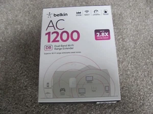 Brand New Belkin AC1200 DB Dual-Band Wi-Fi Range Extender (F9K1127) - Afbeelding 1 van 7