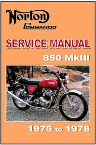 NORTON Workshop Manual Commando 850 MKIII 1975 1976 1977 1978 FACTORY - Picture 1 of 2