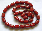 Vintage Huge Cherry Amber Bakelite Faturan 33 Prayer Beads & Imame 193 grams