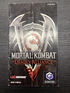 NOTICE SEULE Mortal Kombat deadly Alliance Gamecube Game Cube GC - Picture 1 of 2