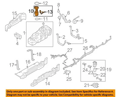 Componentes del sistema de combustible Ford OEM 11-16 F-250 Super Duty - Bomba de combustible BC3Z9275A Foto 1 de 2