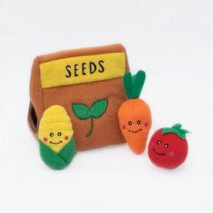 ZIPPY PAWS Zippy Burrow Seed Packet Dog Squeaking Toys - Picture 1 of 2