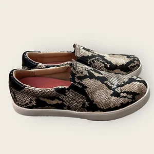 Dr. Scholl's Women's Madison Sneakers Black/Tan Snake Skin Design Size 6.5 - Picture 1 of 6