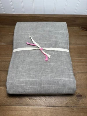 Cortina de lino Pottery Barn esmerilado ~ 50” W x 96” L ~ Flagstone ~ LF Foto 1 de 4