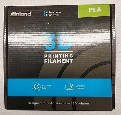 Inland 1.75mm PLA 3D Printer Filament, White  - Image 1 of 2