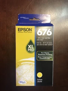 Cartuccia di inchiostro originale Epson 676XL DuraBrite giallo ad altissima resa nuova - Foto 1 di 6