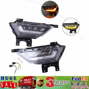 Pair For 2021 2022 Ford F-150 LED Fog Lights w/ Turn Signals Left & Right Side - Picture 1 of 10