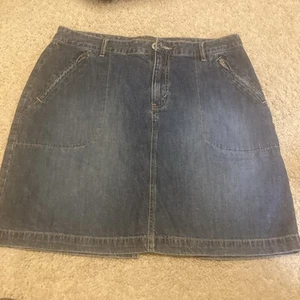 eddie bauer denim skirt size 12 - Picture 1 of 7