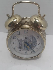 Sveglia vintage Bulova Peter Rabbit ottone doppia campana carica dal 1996 funzionante - Foto 1 di 3