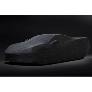 2020-2025 Corvette C8 70th Anniversary Indoor Car Cover 84869725 Black w/ Logo - Bild 1 von 3