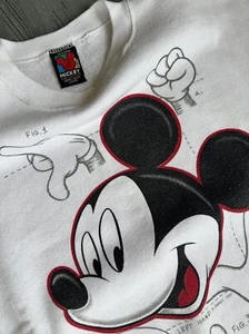 Vintage 90s Walt Disney World Disneyland Mickey Mouse Sweatshirt Men Adult Large - Picture 1 of 6