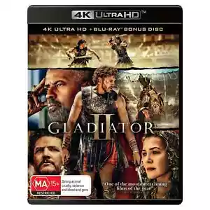 Gladiator II 4K UHD + Blu-ray Bonus Disc | NEW+SEALED Prepare to be entertained. - Picture 1 of 1