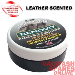 RENOVO BLACK LEATHER REVIVER - CLEANER & PROTECTOR - *RE-COLOUR BLACK LEATHER* - Picture 1 of 4