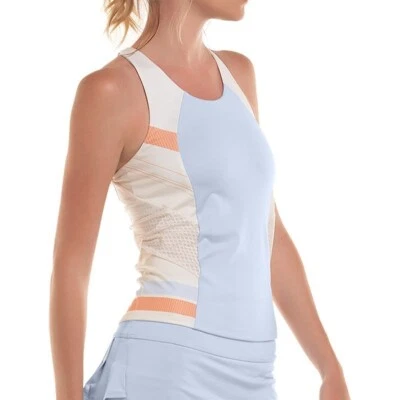 Camiseta sin mangas K Swiss MUJERES Exceed TENIS MEDIO AZUL GLACIAR NUEVA Foto 1 de 4