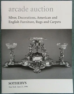 Sotheby's Catalog Silver Decorations American English Furniture Rugs Carpet 1996 - Picture 1 of 8