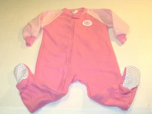 Cal Poly Mustangs Fleece Sleeper Zip Up Footed Pink Pajamas New! Baby 24 Months - Photo 1/1
