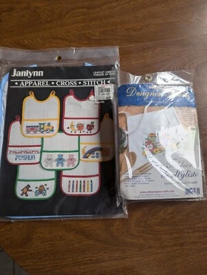 NWT Cross Stitch Apron/ Bib Kits - Image 1 of 4
