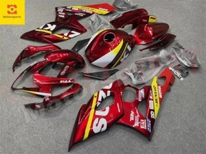 Red Yellow Fairing Kit for 2005-2006 Suzuki GSXR1000 K5 ABS Injection Bodywork - Picture 1 of 1