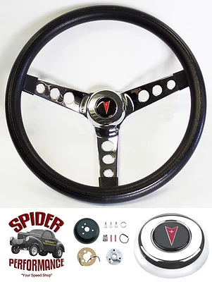 Pontiac 1967-1968 volante 13 1/2" cromo clásico Foto 1 de 4