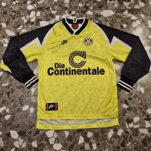 VINTAGE BORUSSIA DORTMUND FOOTBALL SHIRT 1995 1996 NIKE LONG SLEEVE SIZE S - Foto 1 di 6