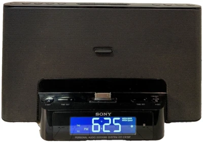 Sistema de acoplamiento de audio personal Sony Dream Machine ICF-CS15iP alarma probado funcionando Foto 1 de 4