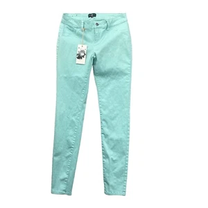Cello Jeans Women's 11 Skinny Colorful Mint Green Low Rise Stretch **READ** - Picture 1 of 11