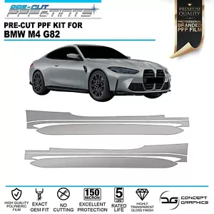 Side Sills Stone Chip Scratch Guard Paint Protection PPF film for BMW M4 G82 - Picture 1 of 4