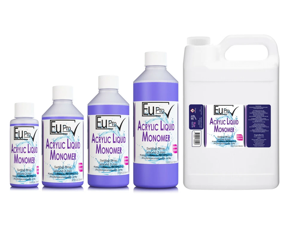 Koi Blue Acrylic Liquid Monomer False Salon Quality Nails Requires Nail Powder