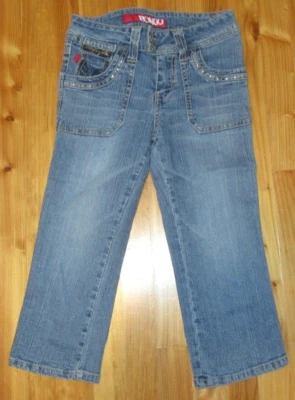 Jeans capri Bongo Girls 10 bolsillos decorativos rectos excelente estado usado Foto 1 de 3