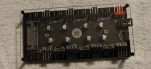 8x 5V 3pin ARGB SATA Shell Motherboard RGB Controller Hub 8x 12V 4pin PWM - Picture 1 of 4