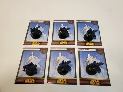 Star Wars Miniaturas Poco Comunes Guardia del Senado Ejército Constructor Lote de 6 Con Tarjetas  Foto 1 de 4