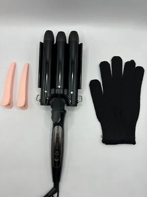 Triple Barrel Ceramic Hair Curler Electric Curling Iron Hair risadora para pelo - Image 1 of 4