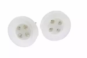 Knopf Ohrstecker Miniblings Stecker Ohrringe Knöpfe Schneider Nähen DIY weiß - Bild 1 von 3