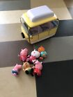 Peppa Pig Push Along Camper Van / Campervan With 6 X Figures