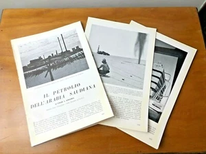 Ritaglio articolo di giornale 1952 Il petrolio dell'Arabia Saudita di Khandra - Picture 1 of 1
