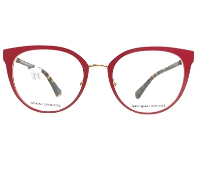 Monturas de gafas Kate Spade DARIELA OUC rojo tortuga ojo de gato borde completo 51-19-140 Foto 1 de 4